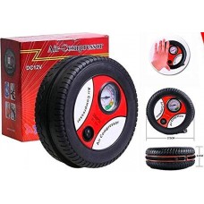 OkaeYa Portable Electric Mini DC 12V Air Compressor Pump for Car and Bike Tyre Tire Inflator (Multicolour)